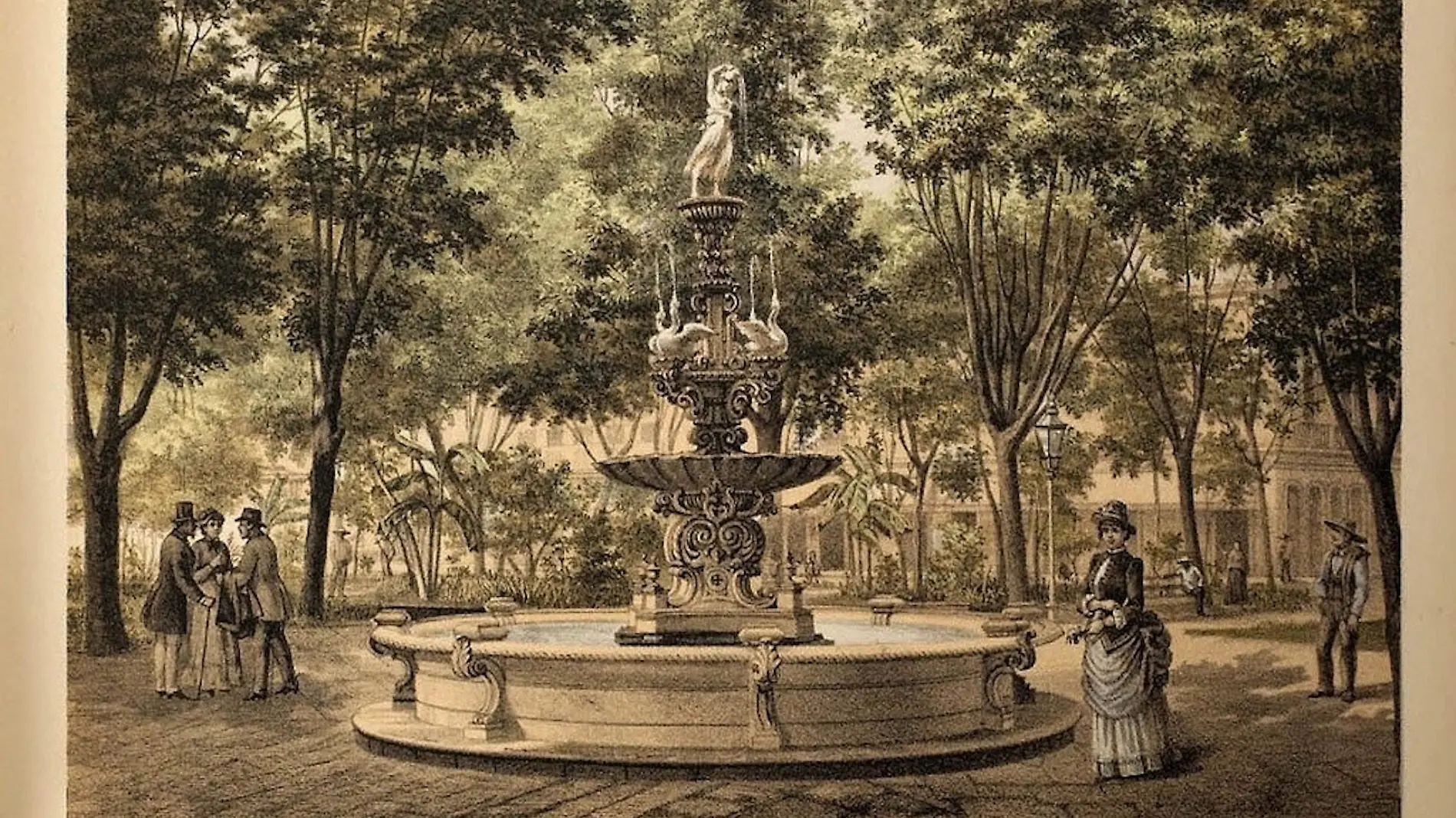 2. Estampa del Jardín Zenea. ca. 1890